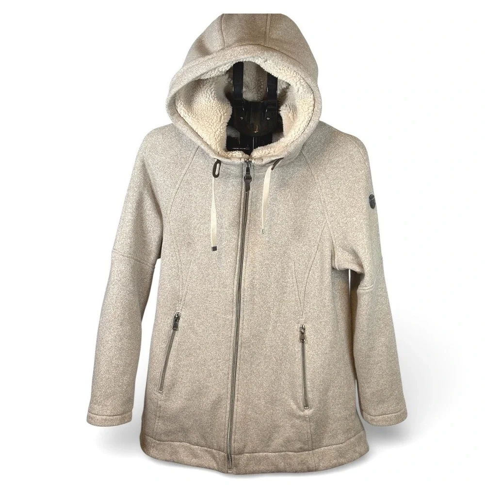 1‎ Madison Expedition Heritage Collection Oatmeal Knit Sherpa Hood Jacket L/G